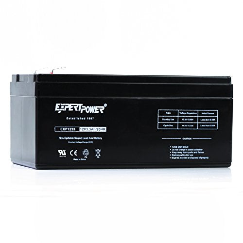 Batería Sellada de Plomo Ácido ExpertPower EXP1233-3.3Ah 12V, Reemplazo para Back-UPS ES 350 y Modelos BE350, Recargable - imagen 3