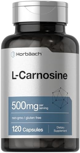 Suplemento de L-Carnosina 500mg Horbäach | 120 Cápsulas | Sin OGM y Libre de Gluten - imagen 1