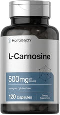 Suplemento de L-Carnosina 500mg Horbäach | 120 Cápsulas | Sin OGM y Libre de Gluten - imagen 1