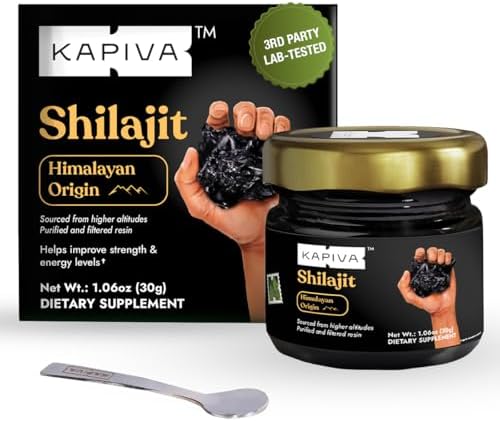 Resina de Shilajit 100% Pura de Kapiva (30g), Alta Potencia para Hombres y Mujeres | 120 Porciones de 250mg | 80+ Minerales Traza, Hasta 70% Ácido - imagen 1