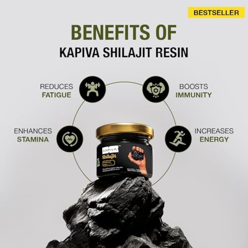 Resina de Shilajit 100% Pura de Kapiva (30g), Alta Potencia para Hombres y Mujeres | 120 Porciones de 250mg | 80+ Minerales Traza, Hasta 70% Ácido - imagen 4