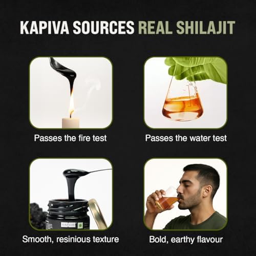 Resina de Shilajit 100% Pura de Kapiva (30g), Alta Potencia para Hombres y Mujeres | 120 Porciones de 250mg | 80+ Minerales Traza, Hasta 70% Ácido - imagen 6