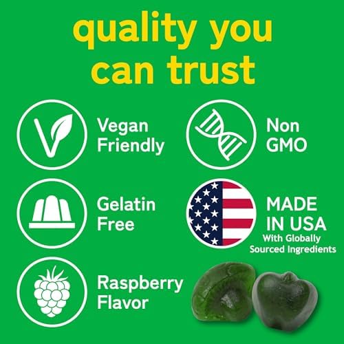 Gomitas Super Greens de Kwala Nutrition - con Moringa, Espirulina y Clorela - Hechas en EE. UU. - 60 gomitas - Suministro para 30 días - imagen 4