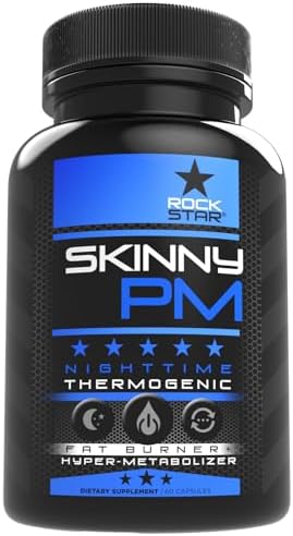 Rockstar Skinny PM - Pastillas para Quemar Grasa Nocturnas - Suplemento Termogénico para Pérdida de Peso 60ct - imagen 1