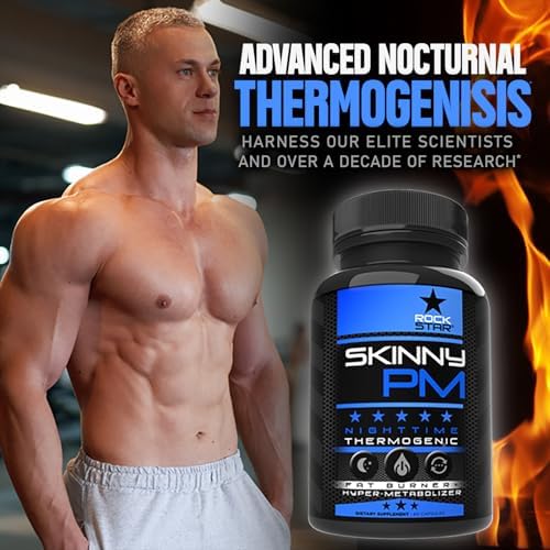 Rockstar Skinny PM - Pastillas para Quemar Grasa Nocturnas - Suplemento Termogénico para Pérdida de Peso 60ct - imagen 7