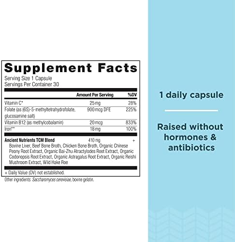Ancient Nutrition Hierro, 30 Cápsulas - imagen 2
