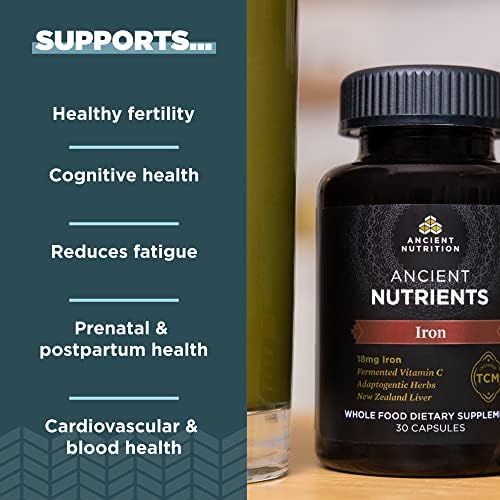 Ancient Nutrition Hierro, 30 Cápsulas - imagen 3