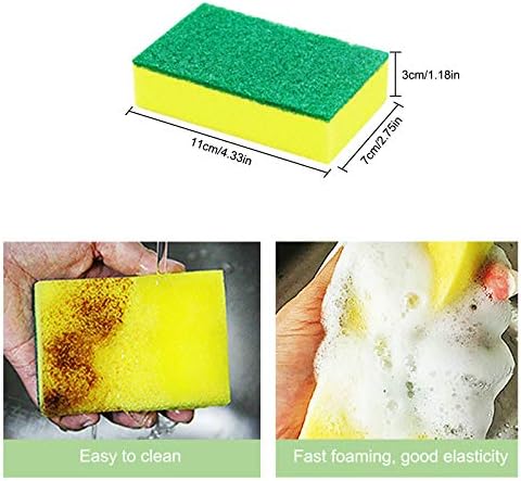 Paquete de 30 Esponjas Sadocom Envuelto Individualmente, No Rayan, para Limpieza del Hogar, Platos, Cocina, Apartamento, Auto, Bicicleta - imagen 2
