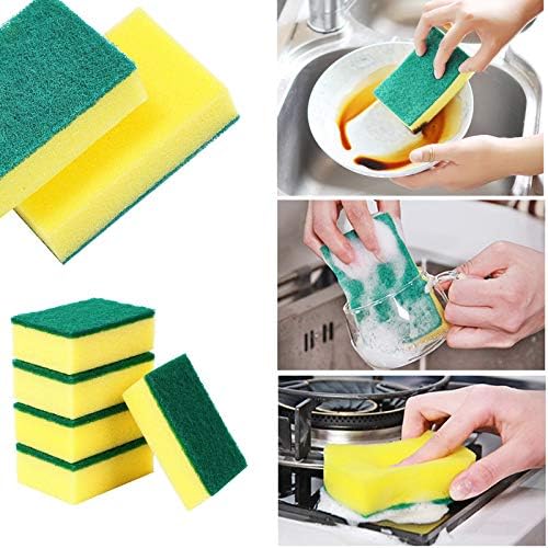 Paquete de 30 Esponjas Sadocom Envuelto Individualmente, No Rayan, para Limpieza del Hogar, Platos, Cocina, Apartamento, Auto, Bicicleta - imagen 5