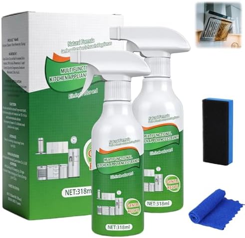 Spray Limpiador de Cocina 2 Piezas, Multiusos para Manchas de Aceite, 318ml para Cocina, Horno, Estufa y Campana Extractora - imagen 1