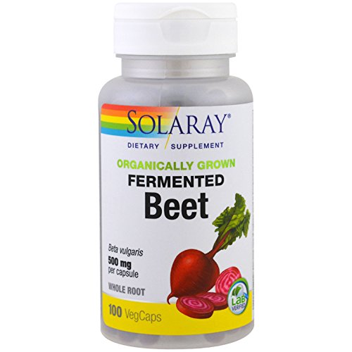 Extracto de Remolacha Fermentada SOLARAY de Remolachas Orgánicas - Cápsulas para Energía, Resistencia, Flujo Sanguíneo y Salud Cardiaca - Veganas, No - imagen 3