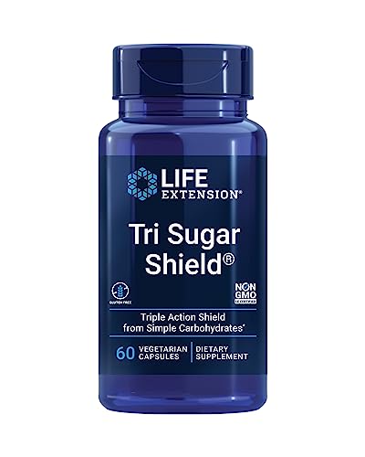 Life Extension Tri Sugar Shield® - 60 Cápsulas de Extractos Botánicos para Metabolismo Saludable de Glucosa, Sin Gluten, No Transgénico, Vegetariano - imagen 5