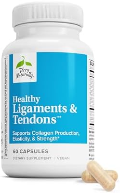 Terry Naturally Healthy Ligaments & Tendons - 60 Cápsulas Veganas - Suplemento para Soporte de Elasticidad y Fuerza, Promueve la Producción de - imagen 1