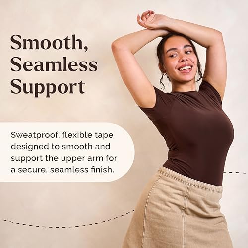 Cinta para Brazos Instant Lifts Skinnies - Patente y Hecha en EE. UU. - Cinta Elevadora para Brazos Flácidos - Invisible y Resistente al Sudor - 5 - imagen 3