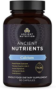 Suplemento de Calcio con Vitamina D y K2 de Ancient Nutrition, Apoya la Salud Ósea e Inmunológica, Recuperación Muscular, Paleo y Keto, 90 Cápsulas - imagen 1