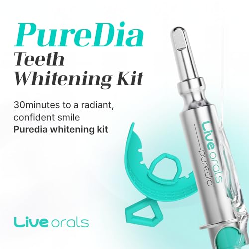 Kit de Blanqueamiento Dental Live Orals PureDia - Set de Gel y Boquilla, Peróxido de Hidrógeno, Formulado por Dentistas para Dientes Sensibles, 28 - imagen 2