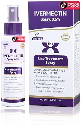 Spray Tratamiento para Piojos 0.5% Ivermectina 2026, Aplicación Fácil para Niños y Adultos, Solución para Infestaciones en Casa - imagen 1