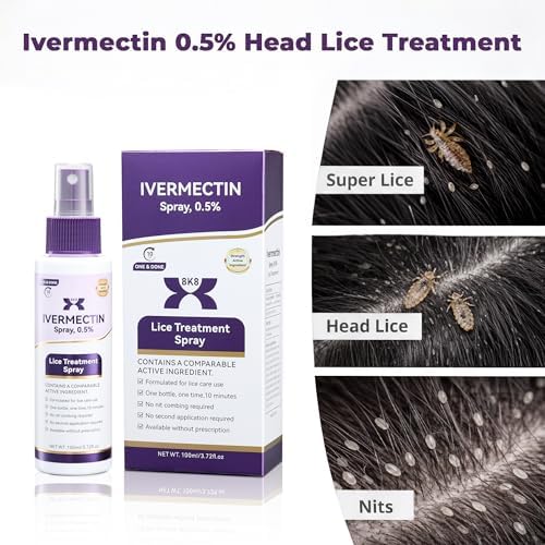 Spray Tratamiento para Piojos 0.5% Ivermectina 2026, Aplicación Fácil para Niños y Adultos, Solución para Infestaciones en Casa - imagen 7