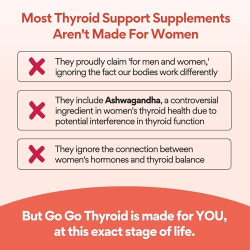 VoomVaya Go Go Thyroid - Suplemento para Tiroides para Mujeres 30+ - Equilibrio Hormonal Femenino con Yodo, Selenio y L-Tirosina - 60 Cápsulas - imagen 4