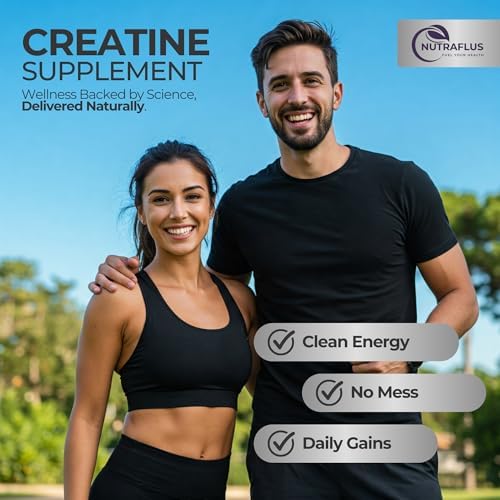 Gomitas de Creatina Monohidratada NUTRAFLUS – Sabor a Berries – 120 Piezas de Suplementos Pre Entreno con BCAA, Taurina y Vitamina B12 para Aumentar - imagen 7