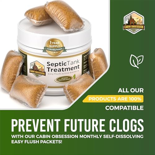 Limpiador de Campo de Drenaje para Sistemas Sépticos (32 oz) - Tratamiento Concentrado Profesional para Desatascar y Prevenir Respalos y - imagen 6
