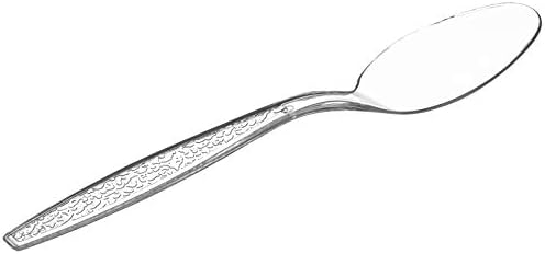 Cucharas de Plástico Transparentes GUSTO [300 Piezas] - Utensilios Desechables Resistentes para Fiestas, Bodas y Eventos - imagen 2