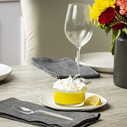 Cucharas de Plástico Transparentes GUSTO [300 Piezas] - Utensilios Desechables Resistentes para Fiestas, Bodas y Eventos - imagen 5