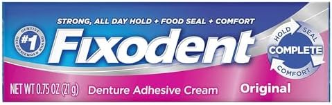 Crema Adhesiva para Dentaduras Fixodent Original 0.75 oz (Paquete de 12) - imagen 1