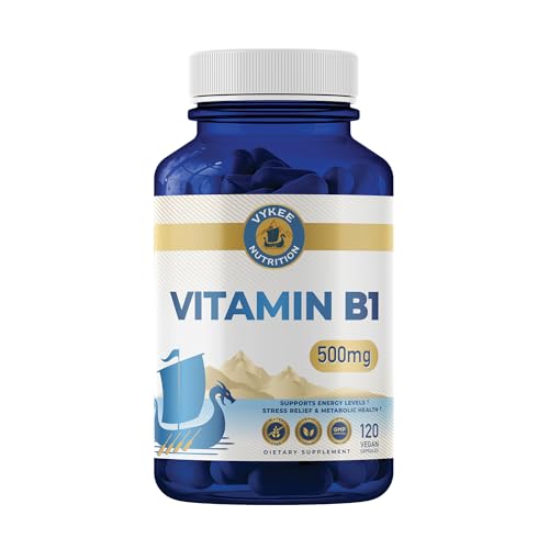 Cápsulas de Vitamina B1 (Tiamina) Vykee Nutrition – Apoya el Metabolismo Energético y la Salud del Sistema Nervioso – Veganas, No Transgénicas, Sin - imagen 5
