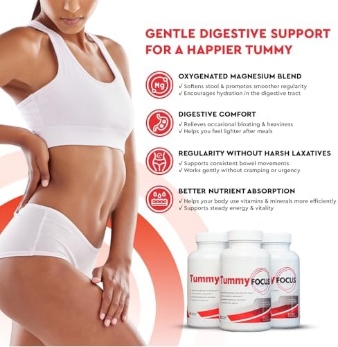 Suplemento Digestivo JJ Smith Tummy Focus – Limpieza con Magnesio Oxigenado Ozonado – Apoya la Digestión, Regularidad, y un Abdomen Más Plano - imagen 3