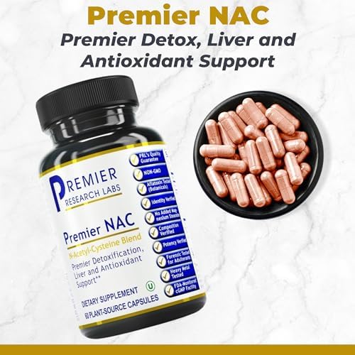 Premier Research Labs NAC - Suplemento de N-Acetil Cisteína, Apoyo Hepático e Inmunológico, 300mg por Cápsula - 60 Cápsulas Vegetarianas - imagen 2