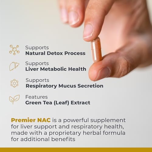Premier Research Labs NAC - Suplemento de N-Acetil Cisteína, Apoyo Hepático e Inmunológico, 300mg por Cápsula - 60 Cápsulas Vegetarianas - imagen 4