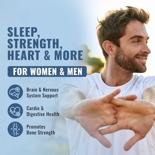 Suplemento de Magnesio 10 en 1 500 mg | Complejo de Magnesio de Alta Absorción con Mag Glicinato, Citrato, Vitamina B6 para Sueño, Músculos, Huesos y - imagen 3