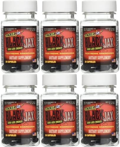 Suplemento Dietético Black Jax Good Luck Energy Extreme Energizer 20 Cápsulas/Botella (Lote de 6 X) = 120 Cápsulas - imagen 1