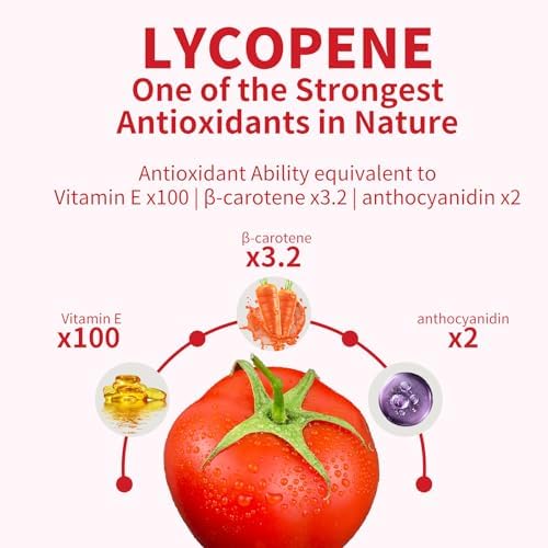 Suplemento de Licopeno GANOHERB para Hombres 100mg, Cápsulas de Licopeno con 200mg de Hongo Reishi para la Salud Integral, 2 Meses, Vegano, 60 - imagen 4
