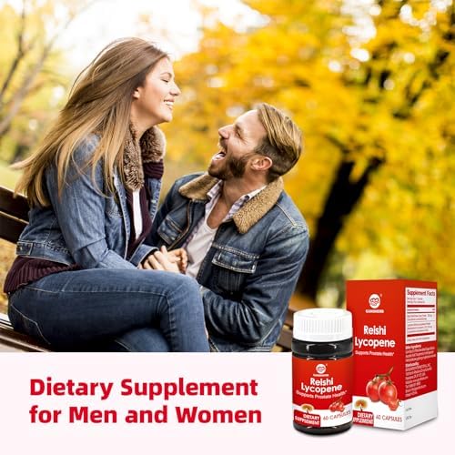 Suplemento de Licopeno GANOHERB para Hombres 100mg, Cápsulas de Licopeno con 200mg de Hongo Reishi para la Salud Integral, 2 Meses, Vegano, 60 - imagen 6