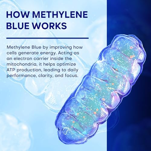 Cápsulas de Azul de Metileno UBEEKOO 30mg, Suplemento Farmacéutico con Vitamina C y Cacao Orgánico, 60 Cápsulas Veganas - imagen 5