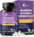 Suplemento de Magnesio Glicinato Femmetra 600mg con Vitamina D3, K2, C, Zinc y Aloe Vera - Soporte Óseo, Energía, Ánimo y Sueño para Hombres y - imagen 1