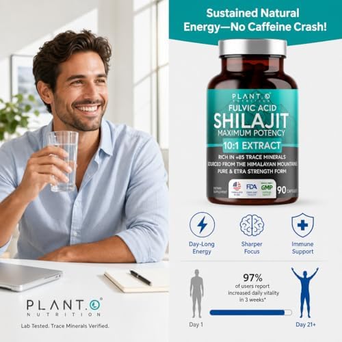 Cápsulas de Shilajit Natural del Himalaya - Extracto 10:1 Máxima Potencia | Ácido Fulvico + 85 Minerales Traza | Energía, Inmunidad y Función - imagen 4