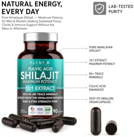 Cápsulas de Shilajit Natural del Himalaya - Extracto 10:1 Máxima Potencia | Ácido Fulvico + 85 Minerales Traza | Energía, Inmunidad y Función - imagen 6