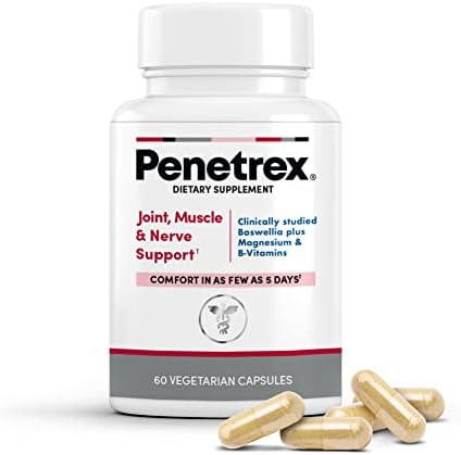 Suplemento de Magnesio Glycinate Penetrex para Soporte de Articulaciones, Músculos y Nervios - Alivio en 5 Días con Extracto Avanzado de Boswellia - imagen 1