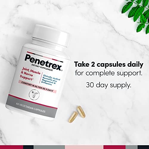 Suplemento de Magnesio Glycinate Penetrex para Soporte de Articulaciones, Músculos y Nervios - Alivio en 5 Días con Extracto Avanzado de Boswellia - imagen 2