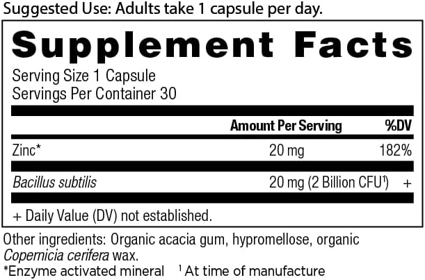 Suplemento de Probióticos y Zinc Ancient Nutrition, Apoya el Sistema Inmunológico y la Salud Digestiva, Sin OMG, 30 Cápsulas, Paleo y Keto Amigable - imagen 2