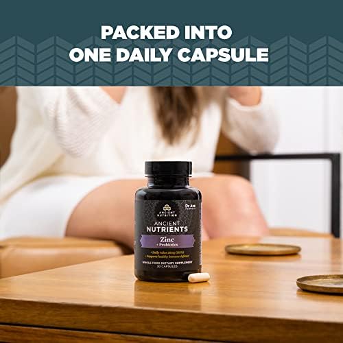 Suplemento de Probióticos y Zinc Ancient Nutrition, Apoya el Sistema Inmunológico y la Salud Digestiva, Sin OMG, 30 Cápsulas, Paleo y Keto Amigable - imagen 6