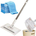 Mini Mop Magic Grip, Mop Sin Contact con Cambio de Paño en 1 Segundo, Cabezal Rotatorio 360° para Paredes, Pisos y Ventanas, Incluye 10 Paños de - imagen 1