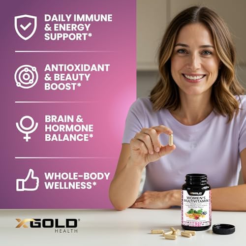 Multivitamínico Vegano Diario para Mujeres 50+ con Ingredientes Naturales, Jengibre, Maca y Complejo de Vitaminas B - 90 Cápsulas para Energía y - imagen 4