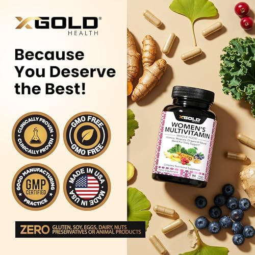 Multivitamínico Vegano Diario para Mujeres 50+ con Ingredientes Naturales, Jengibre, Maca y Complejo de Vitaminas B - 90 Cápsulas para Energía y - imagen 5