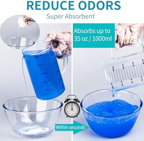 Set de orinal con 30 almohadillas absorbentes de gel y 30 forros desechables, orinal para mujeres mayores y hombres. - imagen 4