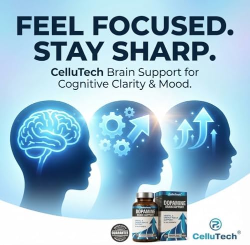 Suplemento de L-Tirosina para el Cerebro | Energía Mental y Enfoque con Vitaminas B | Salud Cognitiva y Motivación, Cápsulas Veganas, 120 Contenidos - imagen 8
