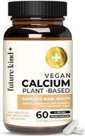 Suplemento de Calcio Vegano Future Kind - Suplemento de Calcio y Magnesio de Origen Vegetal de Islandia para Huesos y Dientes (60 Cápsulas) - imagen 1
